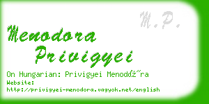 menodora privigyei business card